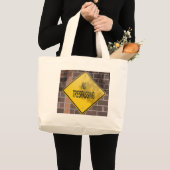 立ち入り禁止 ラージトートバッグ (正面(商品))