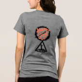 "立ち入り禁止: 自己責任でお入りください" Tシャツ (裏面)