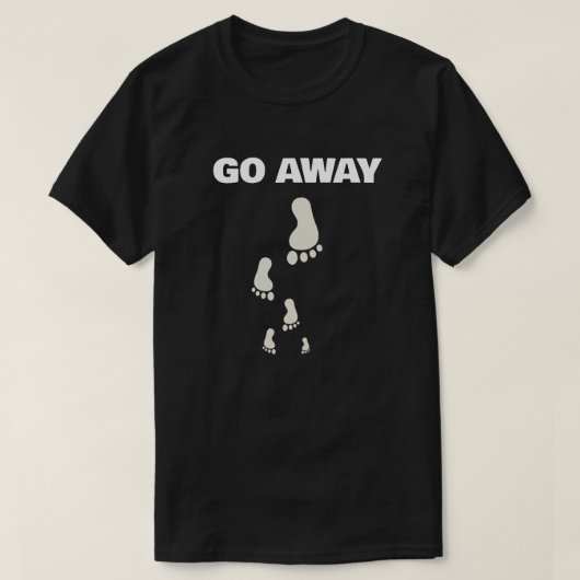 立ち去れ態度 Tシャツ (デザイン正面)