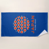 立ち寿司 ビーチタオル (正面)