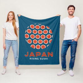 立ち寿司 フリースブランケット