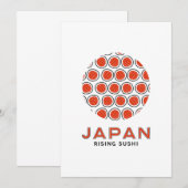 立ち寿司 招待状 (正面/裏面)