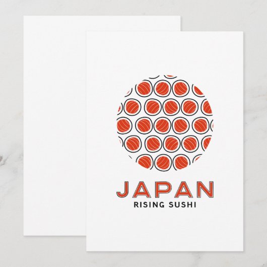 立ち寿司 招待状 (正面/裏面)