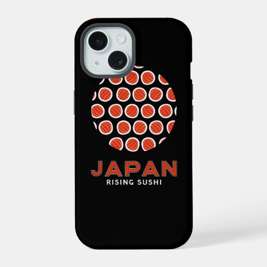 立ち寿司 iPhone 15ケース (裏面)