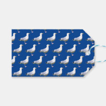 立ち尽くす青いカモメ