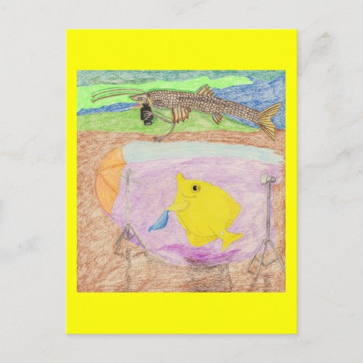 立ち往生モデル ポストカード (正面)