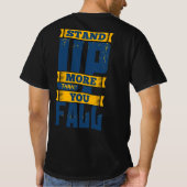 立ち直る回数を増やそう モチベーション  Tシャツ (裏面)