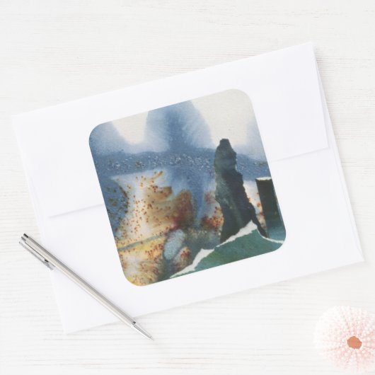 立ち石 スクエアシール (封筒)