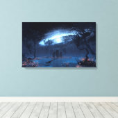 立っている石 キャンバスプリント (インサイチュ (ウッドフロア))