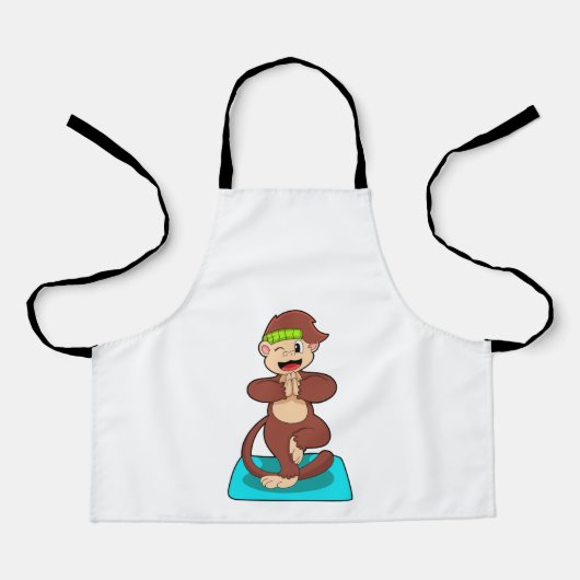 . .立ってヨガでサル エプロン (正面)