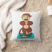 . .立ってヨガでサル クッション (ブランケット)