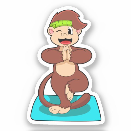 . .立ってヨガでサル シール (正面)