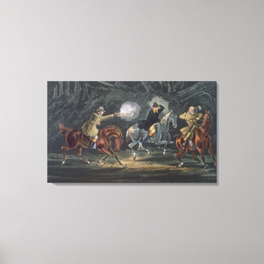 立って配達し、E.ダンカンによって水揚げされる キャンバスプリント (正面)