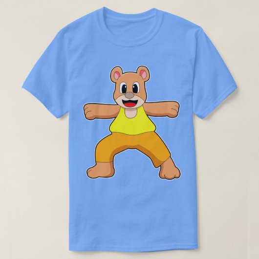 立つヨガベア Tシャツ (デザイン正面)