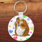 立つ草原の犬 キーホルダー (正面)