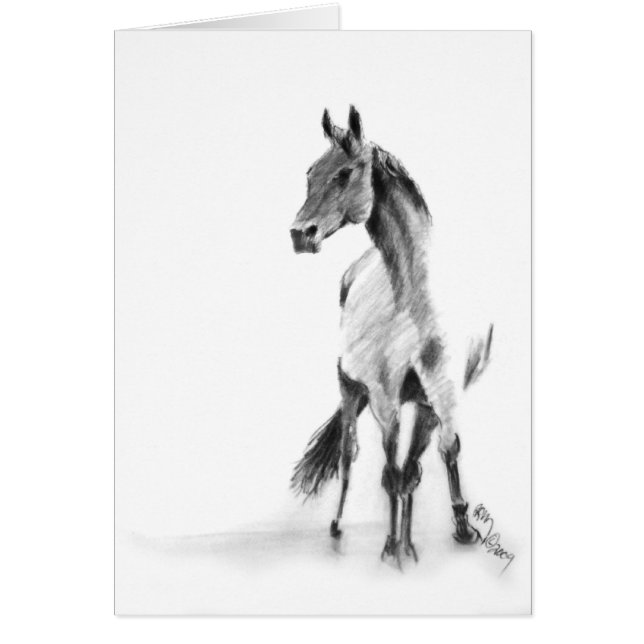 "立つ馬" (正面)