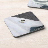 立つGentooのペンギンのPygoscelisパプア) コースター (左側)