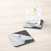 立つGentooのペンギンのPygoscelisパプア) コースター (右側)