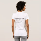 立てないで下さい Tシャツ (裏面フル)