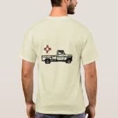 立上がっているジアジアボブの小さい前部Tシャツ Tシャツ (裏面)