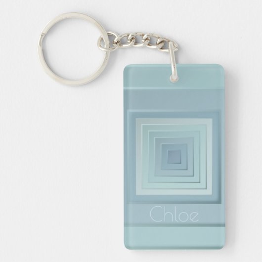 立体幾何学模様 キーホルダー (正面)