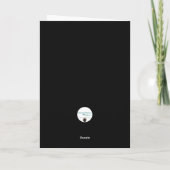 立体文字カードに黒い猫 カード (裏面)