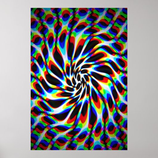 立体文字ワープポスター ポスター (正面)