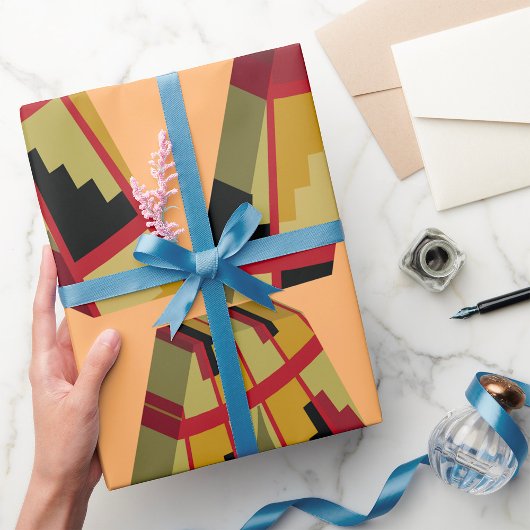 立体文字A ラッピングペーパー