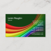 立体曲線3d – ダークグリーン003300 名刺 (裏面)