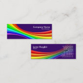 立体曲線3d – デップパープル330066 スキニー名刺 (正面/裏面)