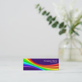 立体曲線3d – デップパープル330066 スキニー名刺 (スタンド正面)