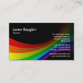 立体曲線 – 黒 名刺 (裏面)