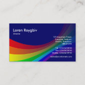 立体曲線II – 濃い青00066 名刺 (裏面)