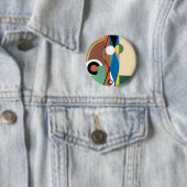 立体派の芸術家の抽象芸術 缶バッジ (インサイチュ)