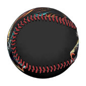 立体的な猫のプロフィール 野球ボール (正面左)