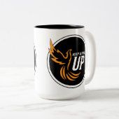 立保ち上げる ツートーンマグカップ (正面右)