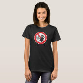 立入禁止標識 Tシャツ (正面フル)