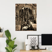 立坑2への降下…...1905 ポスター (ホームオフィス)