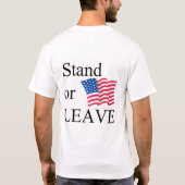 立場か許可のTシャツ Tシャツ (裏面)