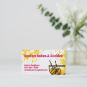 立場のミキサーのケーキねり粉のパン屋の名刺 名刺 (スタンド正面)