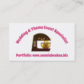 立場のミキサーのケーキねり粉のパン屋の名刺 名刺 (裏面)