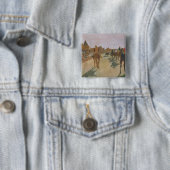 立場の前のエドガー・ドガ|の競走馬 缶バッジ (インサイチュ)