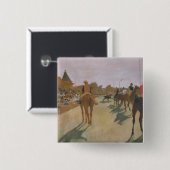 立場の前のエドガー・ドガ|の競走馬 缶バッジ (正面&裏面)