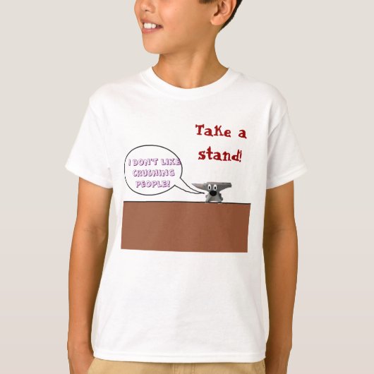 立場を取って下さい! Tシャツ (正面)