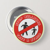 立場、停止いじめるボタンを取って下さい 缶バッジ (正面&裏面)