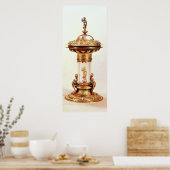 立塩、銀メッキのロッククリスタル ポスター (キッチン)