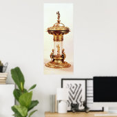 立塩、銀メッキのロッククリスタル ポスター (ホームオフィス)