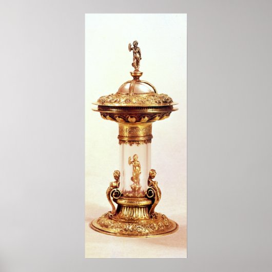 立塩、銀メッキのロッククリスタル ポスター (正面)