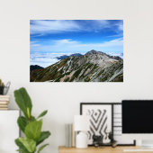 立山連峰の山並み ポスター (ホームオフィス)