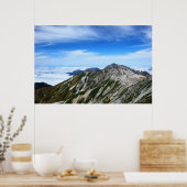 立山連峰の山並み ポスター (キッチン)